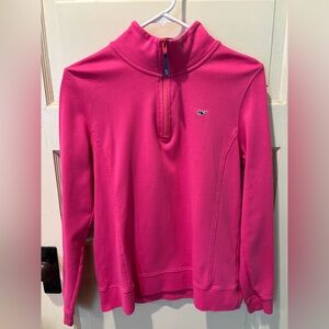 Women's Pink Quarter-Zip Pullover Vineyard Vines
